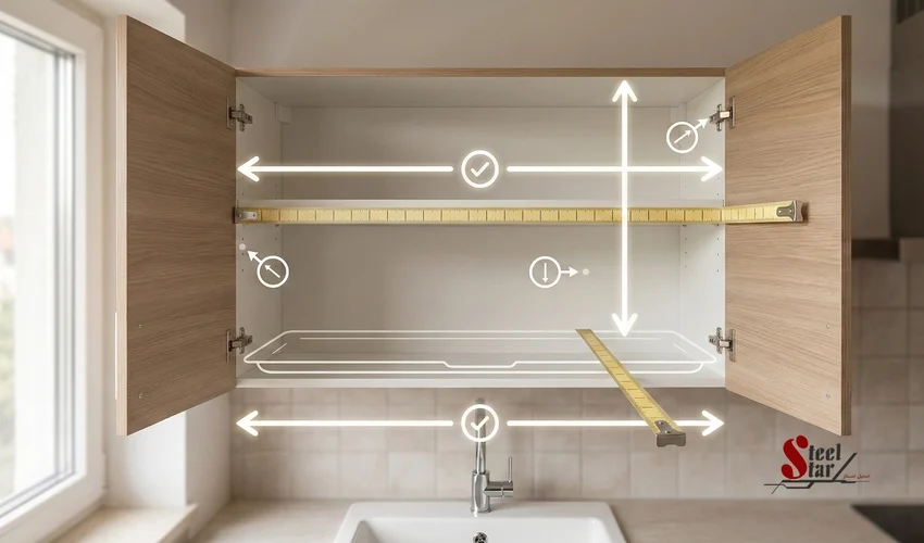 راهنمای اندازه گیری یونیت آبچکان