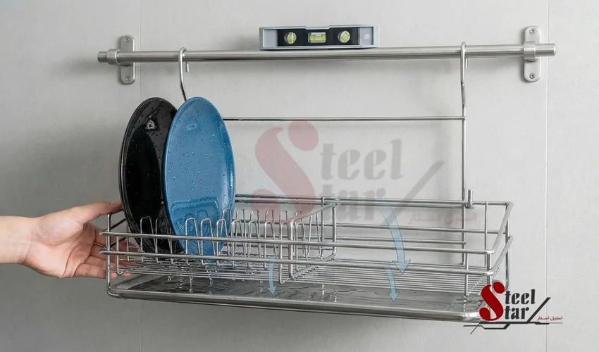 نصب آبچکان آویز ، تراز سینی، جلوگیری از چکه